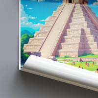 Chichen Itza Poster - Mexico Wall Art