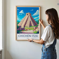 Chichen Itza Poster - Mexico Wall Art