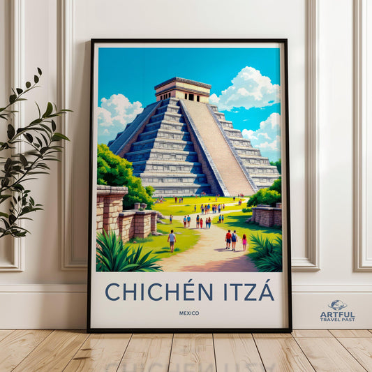 Chichen Itza Poster - Mexico Wall Art