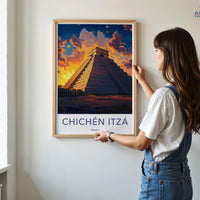 Chichen Itza Poster - Mexico Wall Art