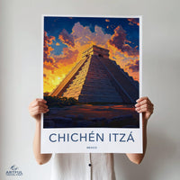 Chichen Itza Poster - Mexico Wall Art