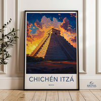 Chichen Itza Poster - Mexico Wall Art