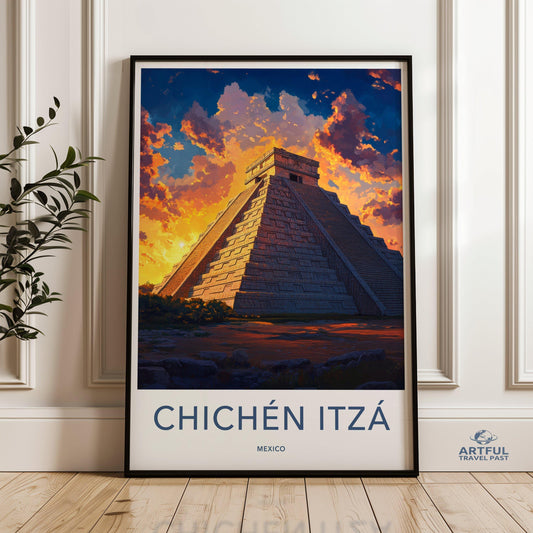 Chichen Itza Poster - Mexico Wall Art