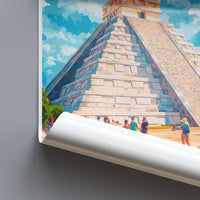 Chichen Itza Poster - Mexico Wall Art