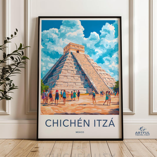 Chichen Itza Poster - Mexico Wall Art