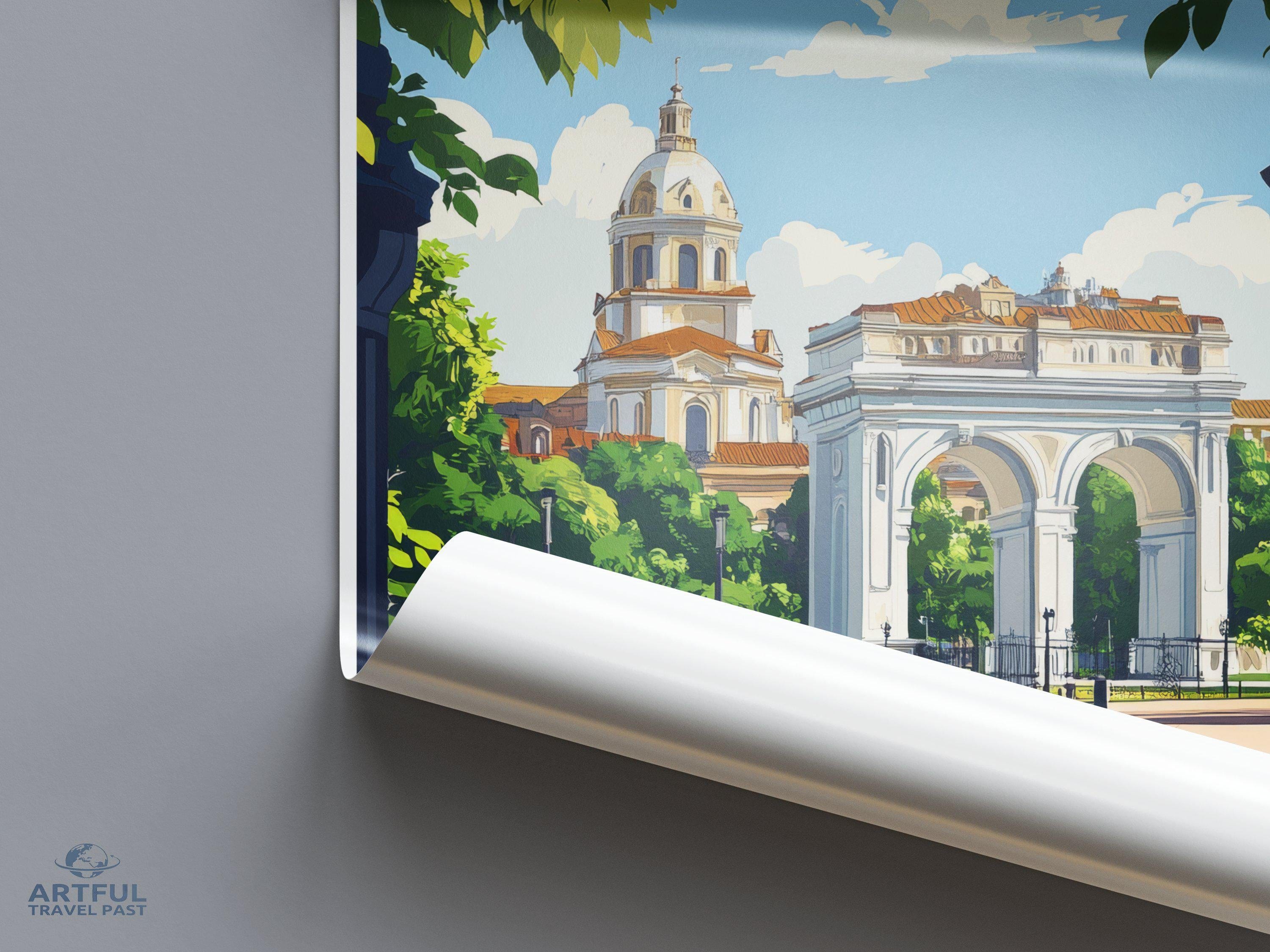 Chisinău Poster | Moldova Wall Art | Eastern Europe