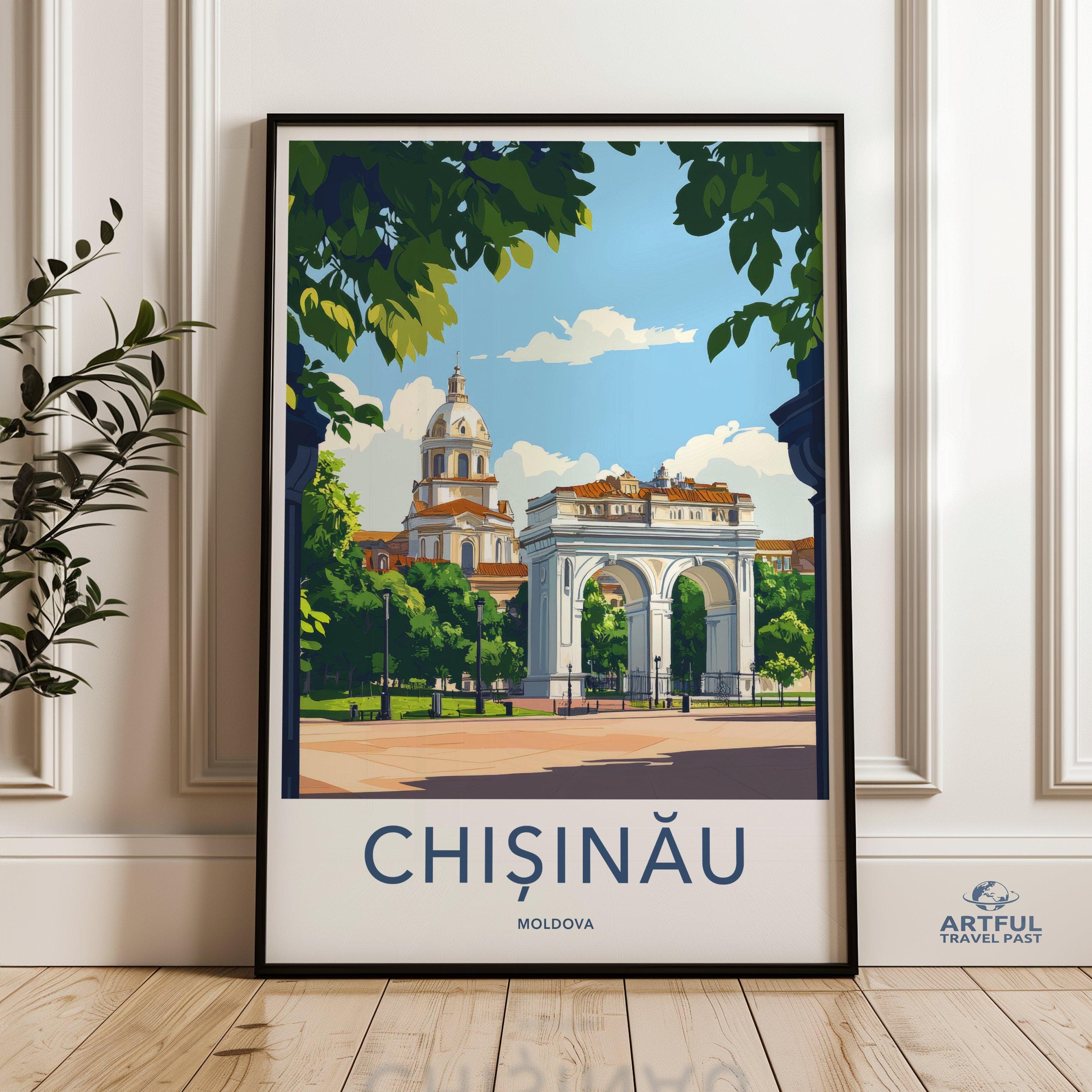 Chisinău Poster | Moldova Wall Art | Eastern Europe