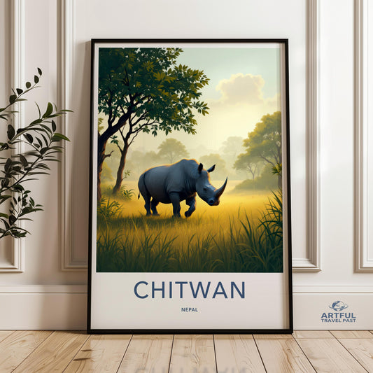 Chitwan National Park Poster - Nepal Wall Art