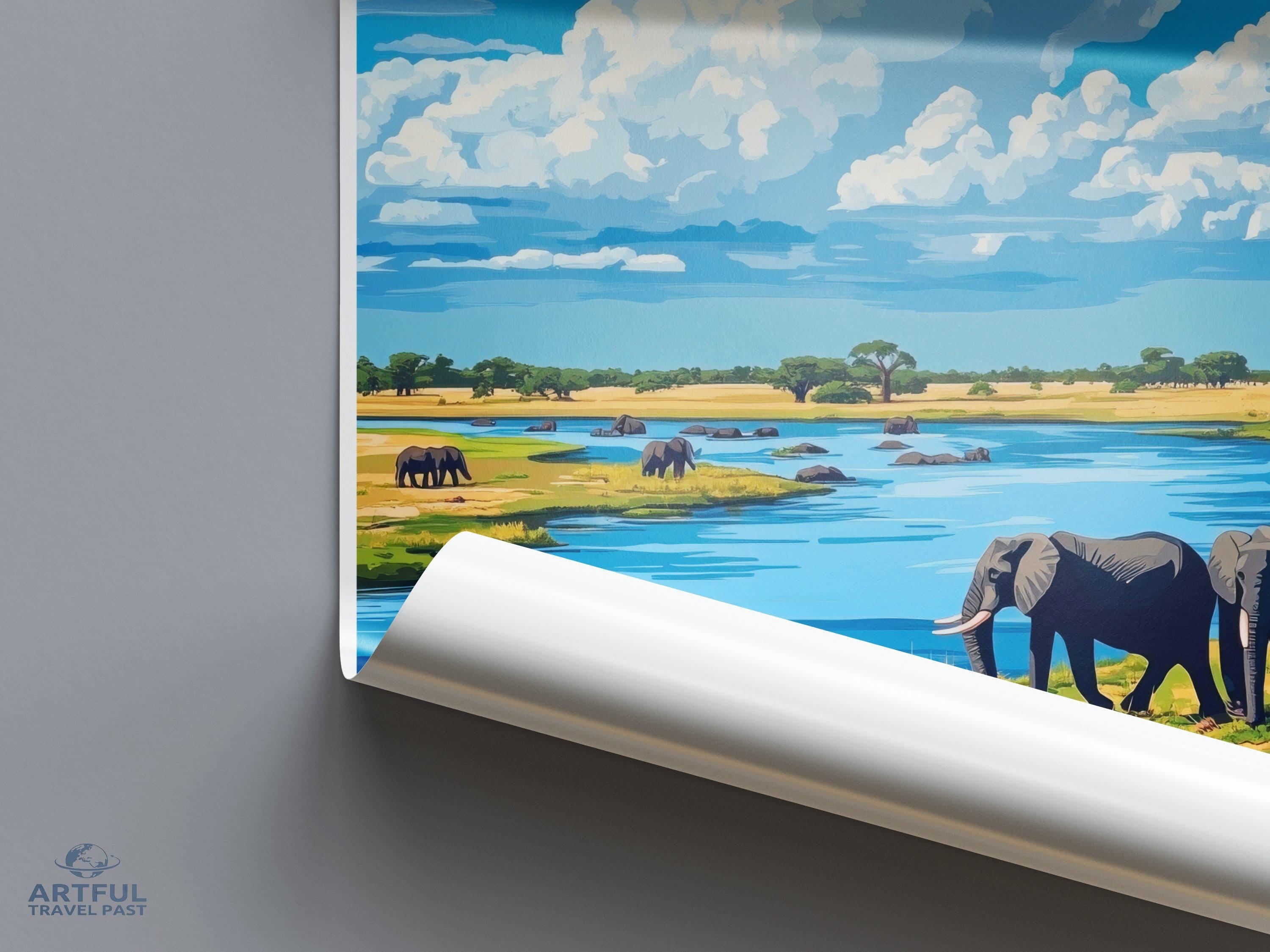 Chobe National Park Poster | Botswana Wall Art