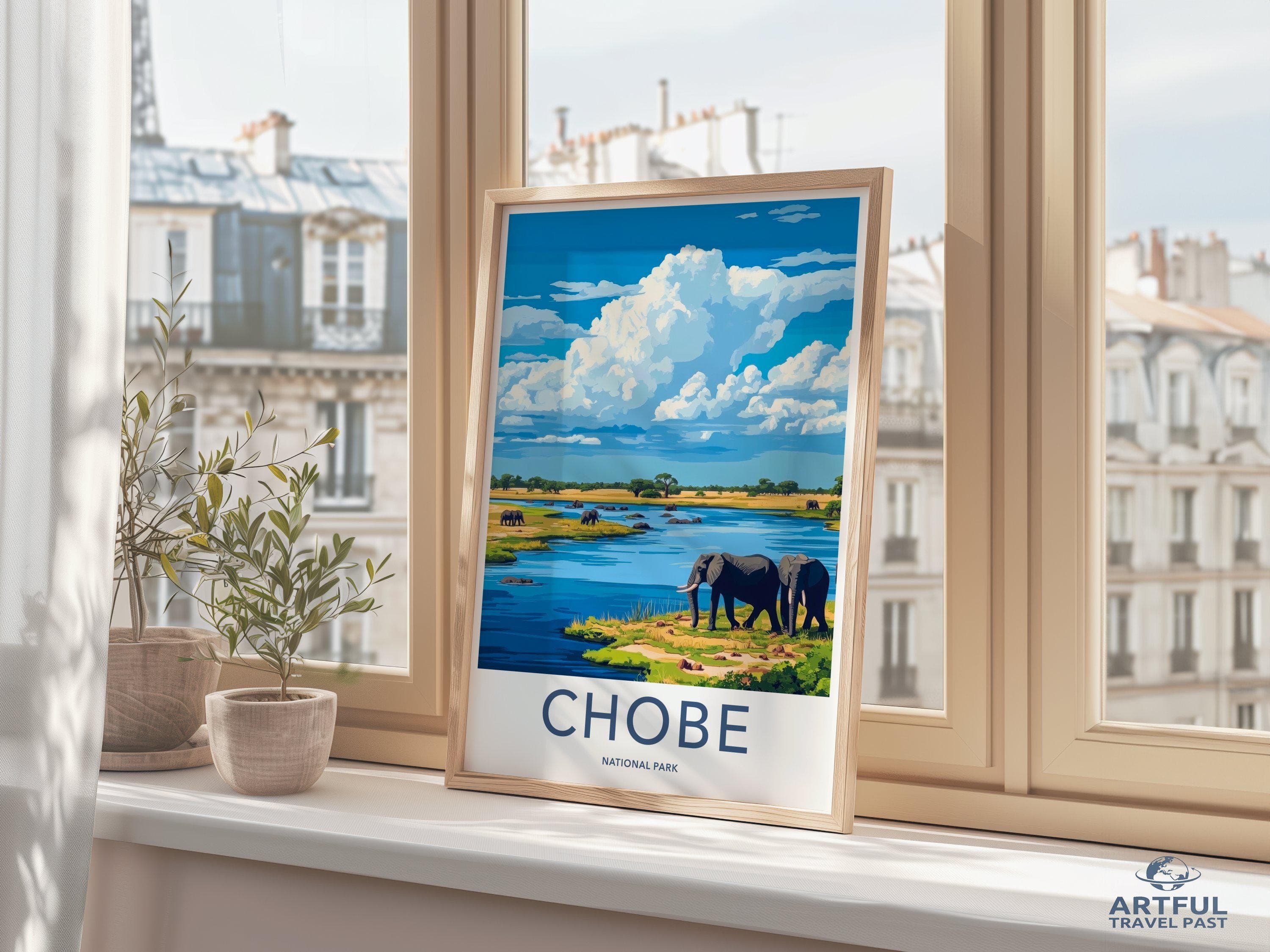 Chobe National Park Poster | Botswana Wall Art