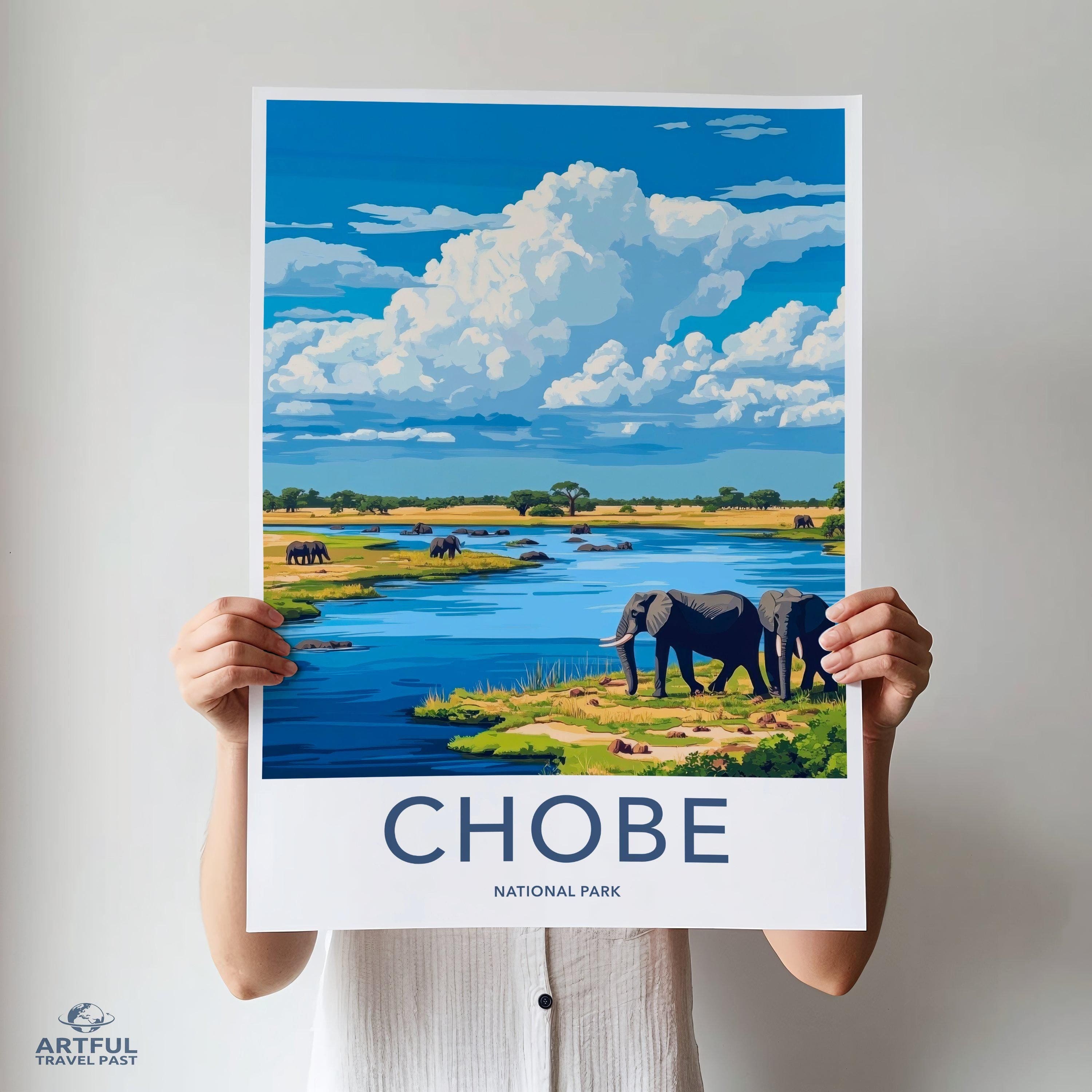 Chobe National Park Poster | Botswana Wall Art