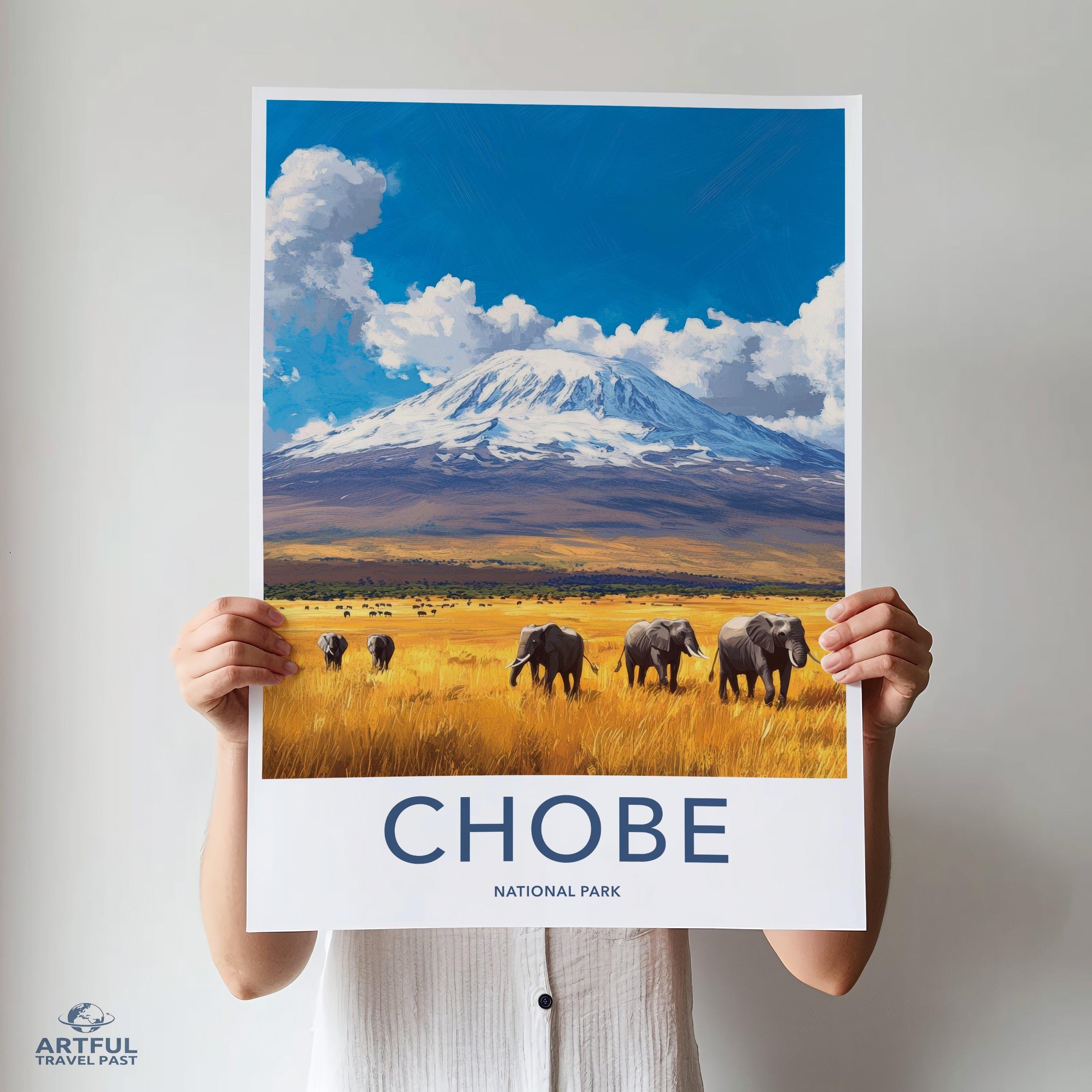 Chobe National Park Poster | Botswana Wall Art