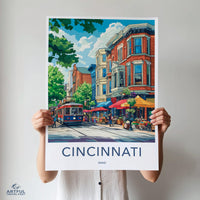 Cincinnati Poster - Ohio Wall Art