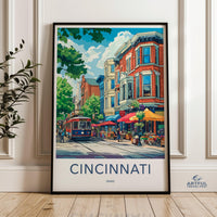 Cincinnati Poster - Ohio Wall Art