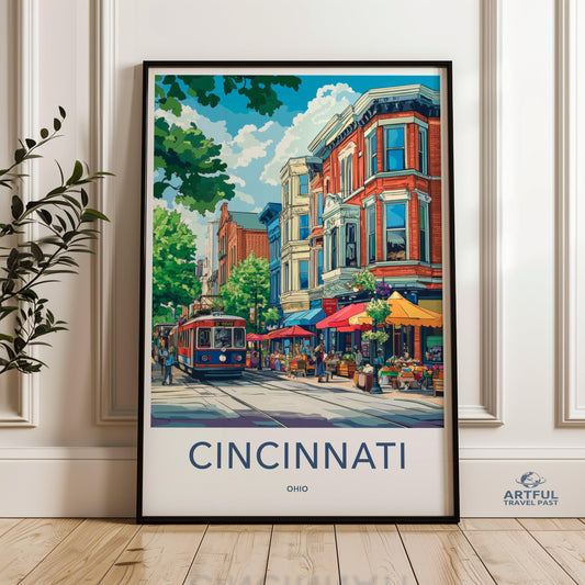 Cincinnati Poster - Ohio Wall Art