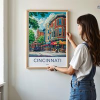 Cincinnati Poster - Ohio Wall Art