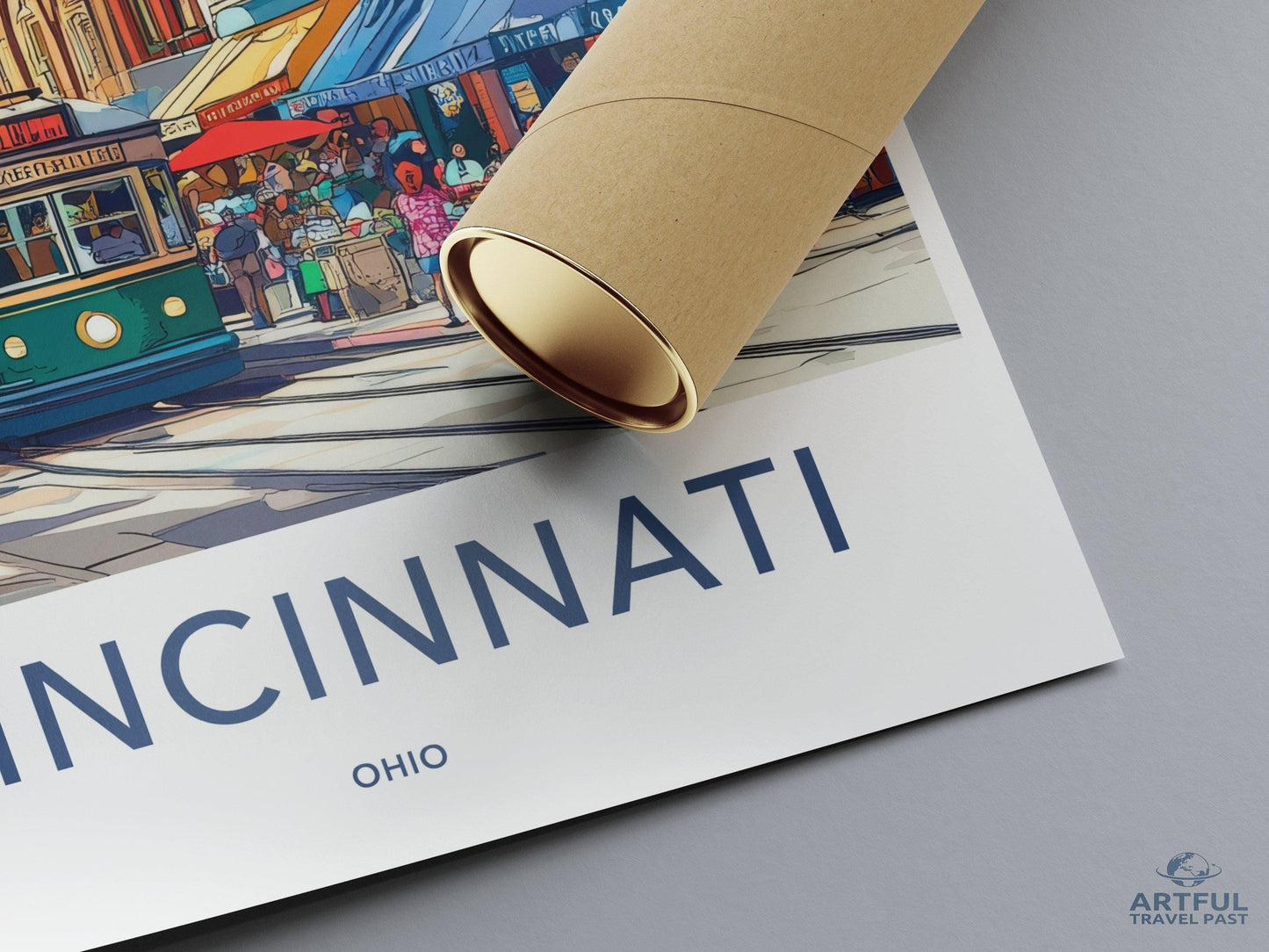 Cincinnati Poster - Ohio Wall Art