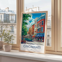 Cincinnati Poster - Ohio Wall Art