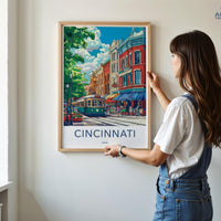 Cincinnati Poster - Ohio Wall Art