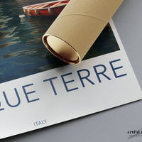 Cinque Terre Poster | European Riviera | Italy Wall Art