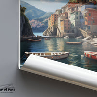 Cinque Terre Poster | European Riviera | Italy Wall Art