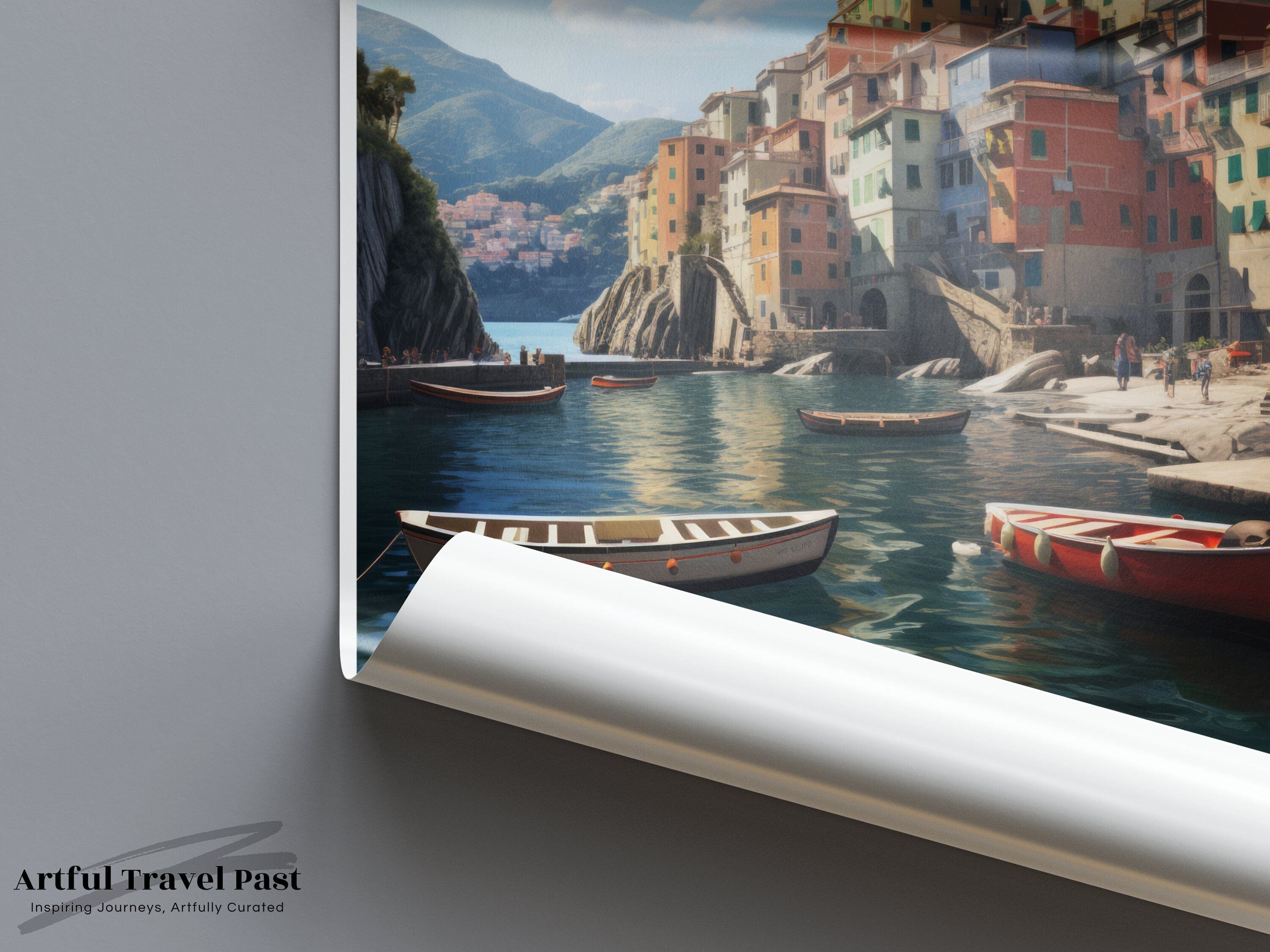 Cinque Terre Poster | European Riviera | Italy Wall Art