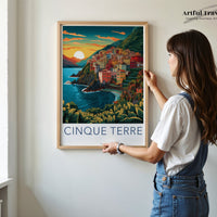 Cinque Terre Poster - Italy Wall Art