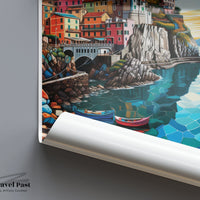 Cinque Terre Poster | Italy Wall Art | Europe Decor