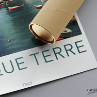 Cinque Terre Poster | Italy Wall Art | Europe Decor