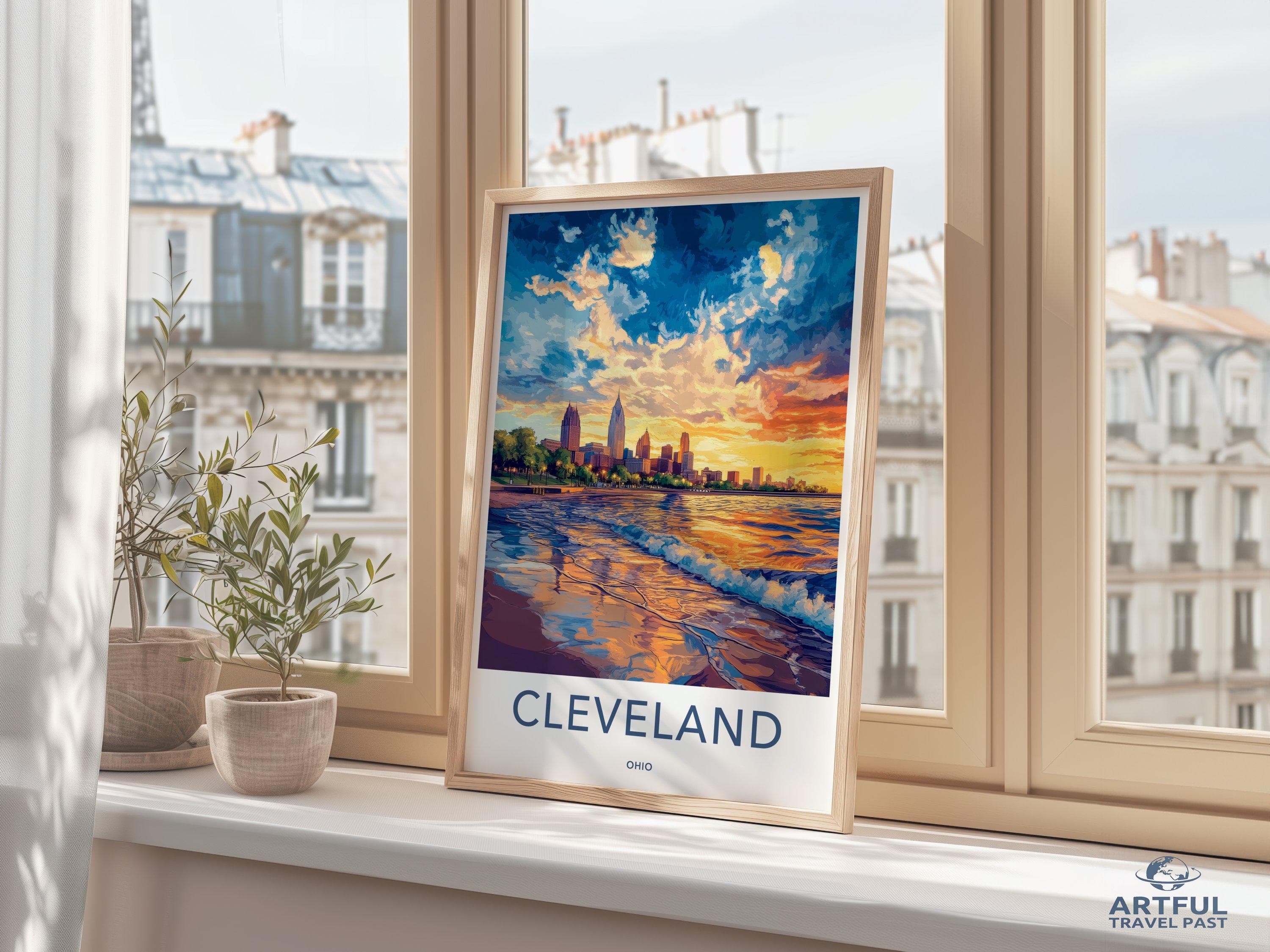 Cleveland Poster - Ohio Wall Art