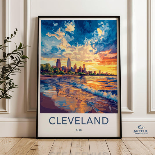 Cleveland Poster - Ohio Wall Art