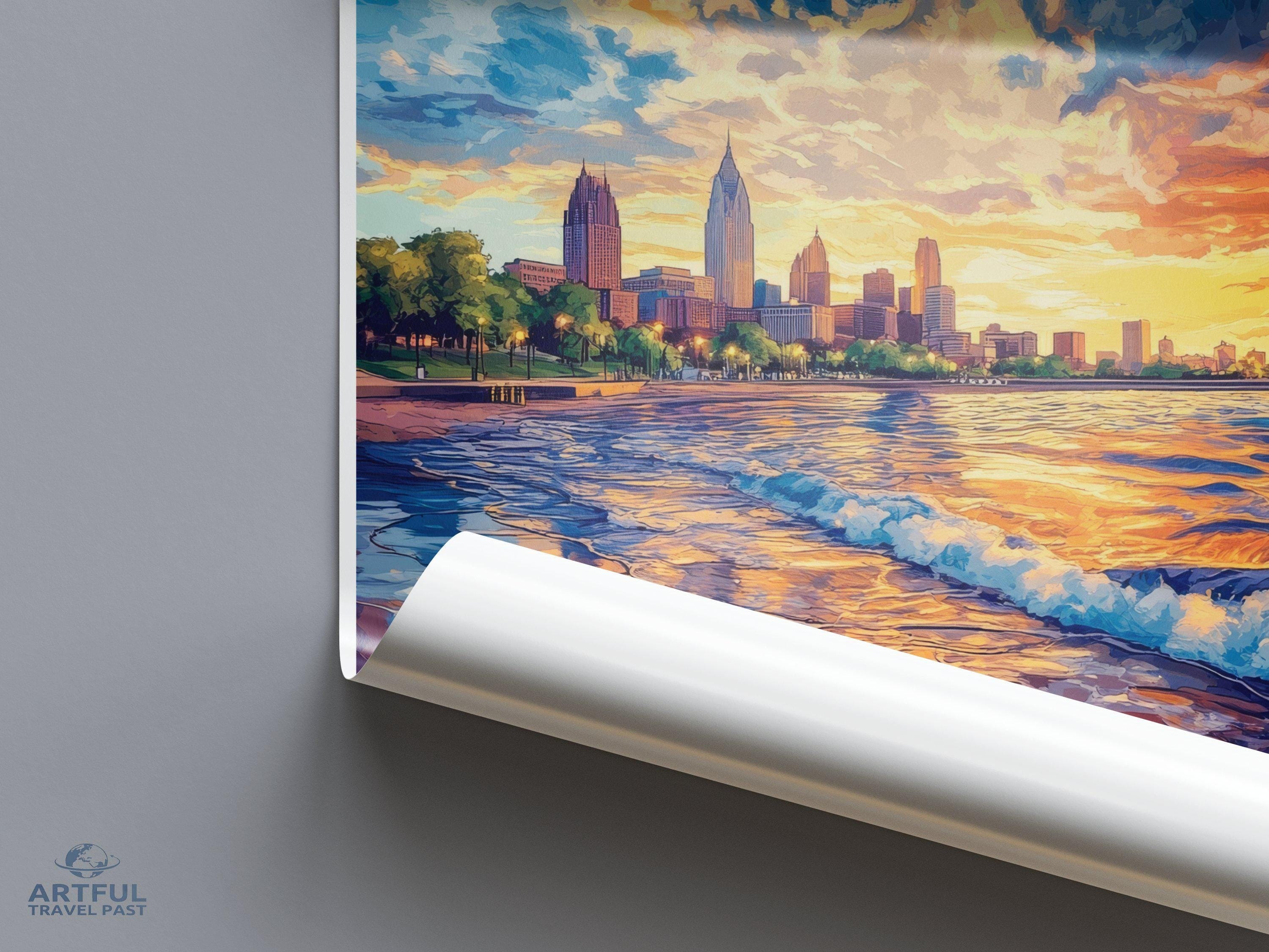Cleveland Poster - Ohio Wall Art