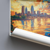 Cleveland Poster - Ohio Wall Art