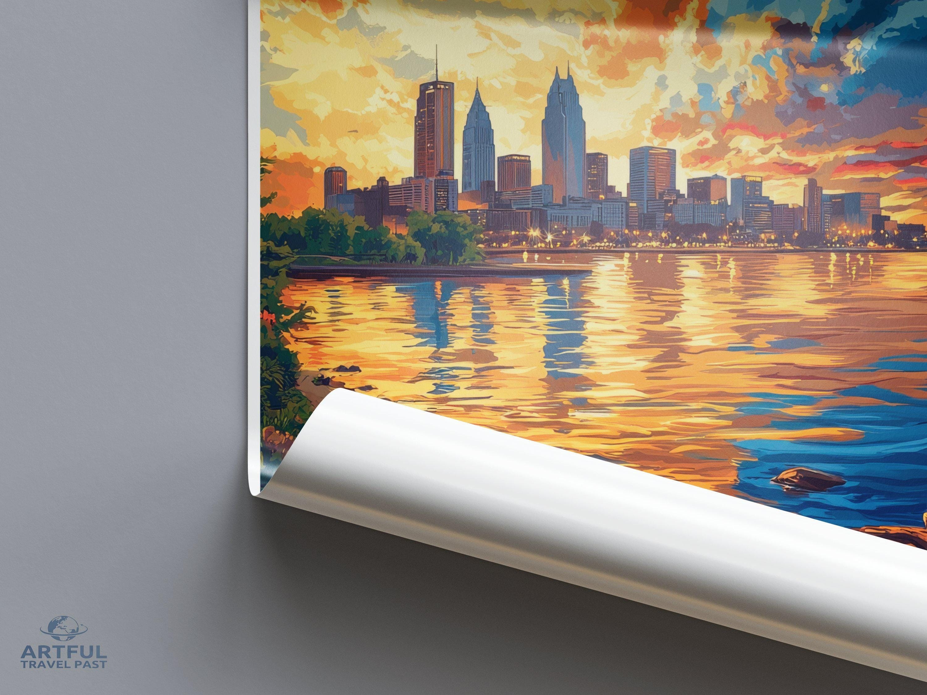 Cleveland Poster - Ohio Wall Art