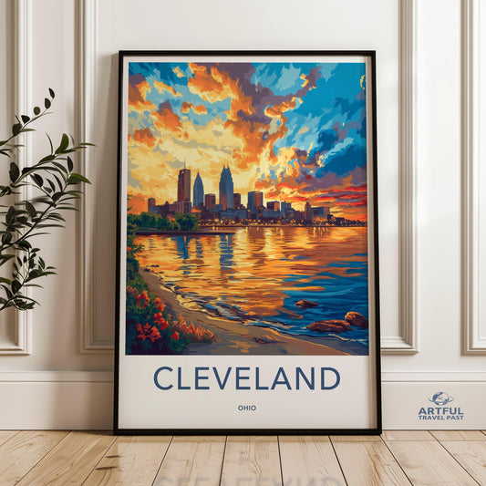 Cleveland Poster - Ohio Wall Art