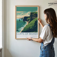 Cliffs of Moher Poster - Ireland Wall Art