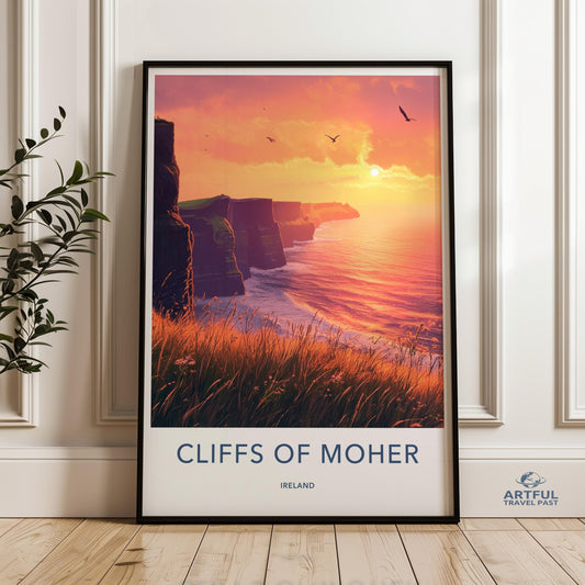 Cliffs of Moher Poster - Ireland Wall Art