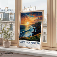 Cliffs of Moher Poster | Ireland Wall Art | Europe Decor
