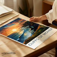Cliffs of Moher Poster | Ireland Wall Art | Europe Decor