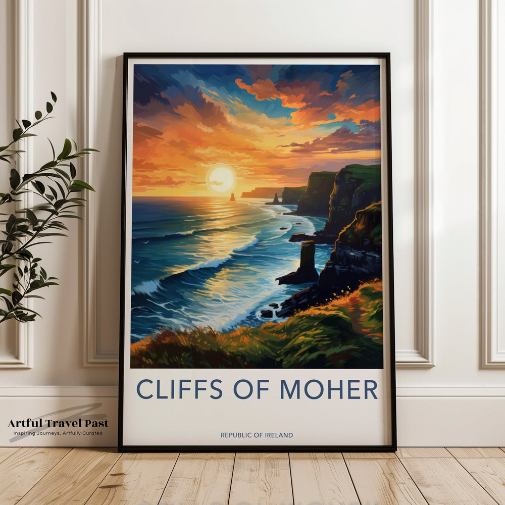 Cliffs of Moher Poster | Ireland Wall Art | Europe Decor