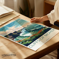 Cliffs of Moher Poster | Ireland Wall Art | Europe Decor