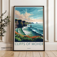 Cliffs of Moher Poster | Ireland Wall Art | Europe Decor