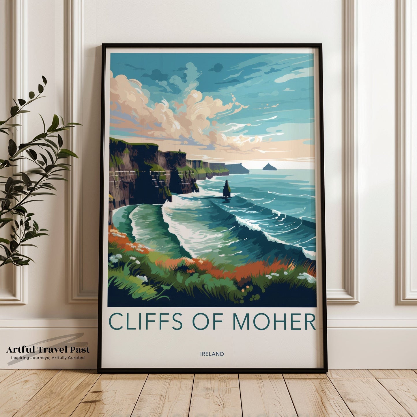 Cliffs of Moher Poster | Ireland Wall Art | Europe Decor