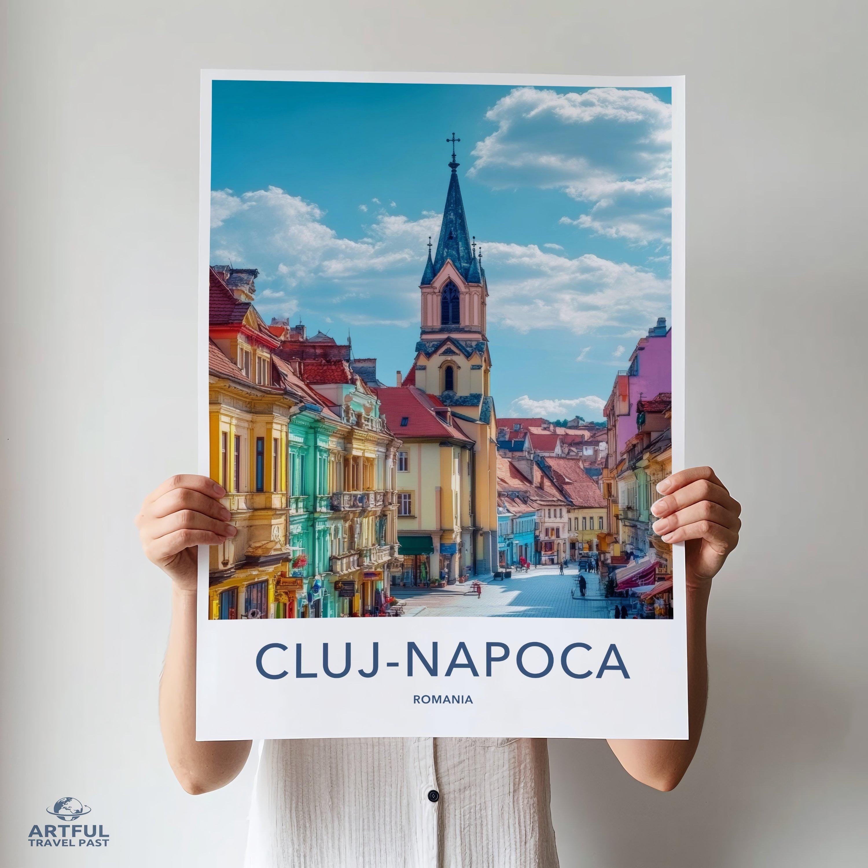 Cluj-Napoca Poster | Romania Wall Art | Europe Decor