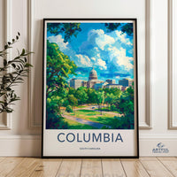 Columbia Poster - South Carolina Wall Art