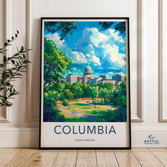 Columbia Poster - South Carolina Wall Art