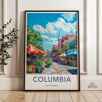 Columbia Poster - South Carolina Wall Art