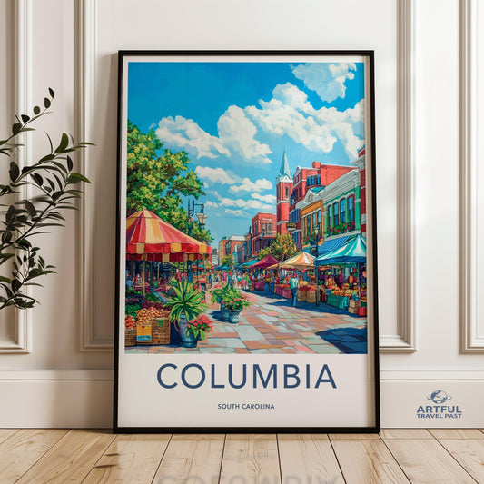 Columbia Poster - South Carolina Wall Art
