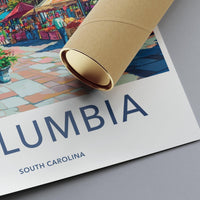 Columbia Poster - South Carolina Wall Art