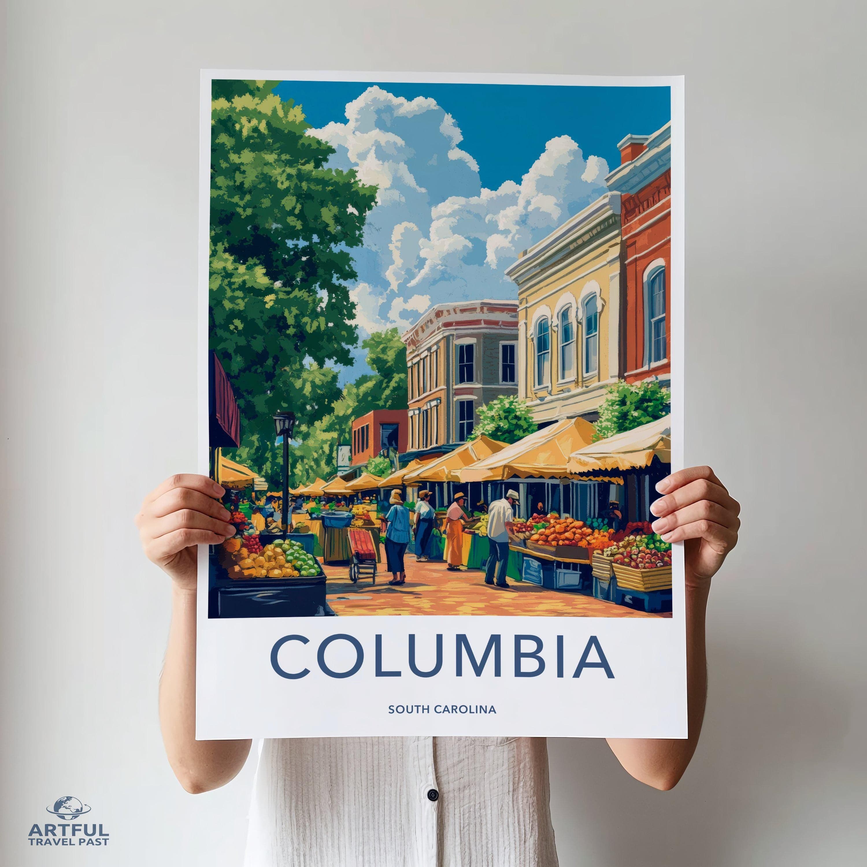 Columbia Poster - South Carolina Wall Art